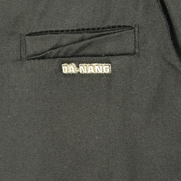 VTG Da-Nang Y2k Wide Leg‎ Pants Womens Size 10 Goth Grunge Silky Rocker Skater - Picture 6 of 13